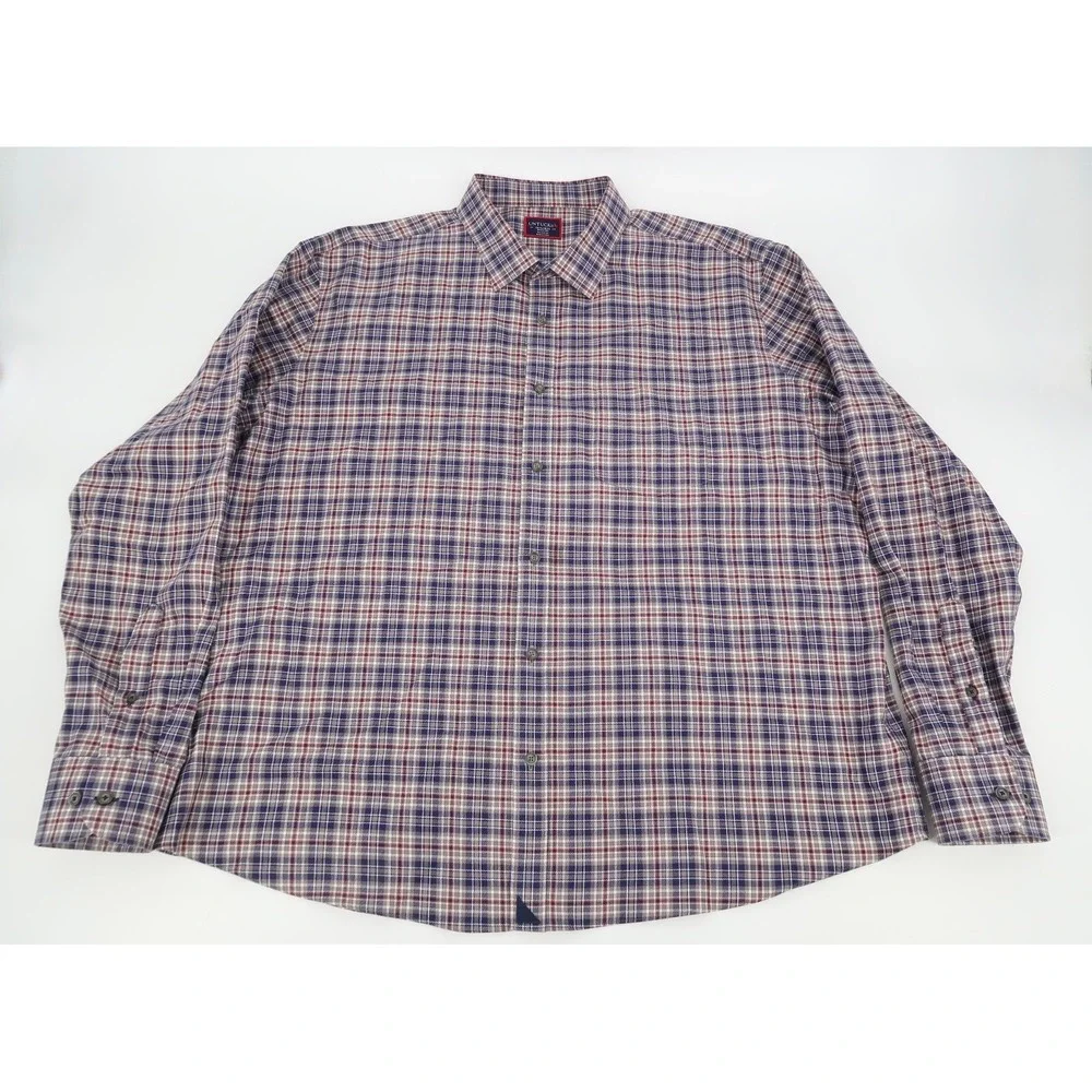 UNTUCKit Shirt‎ Mens XXXL Button Up Wrinkle Free Marchesi Plaid Flannel Size 3XL